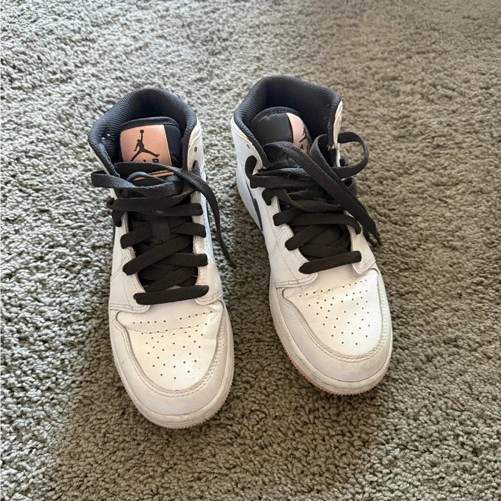 Nike White and Black Air Jordans - Picture 2 of 2